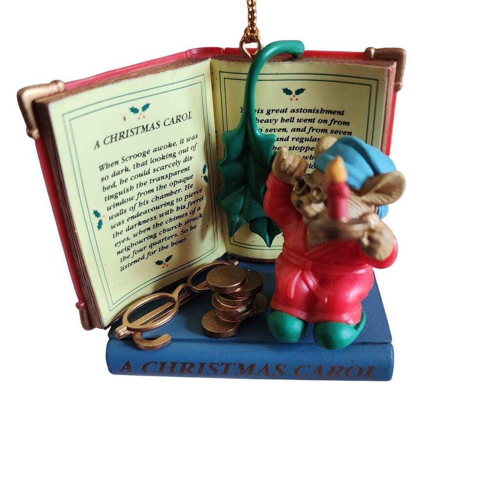 1996 Traditions Collectible Ornament Mouse A Christmas Carol